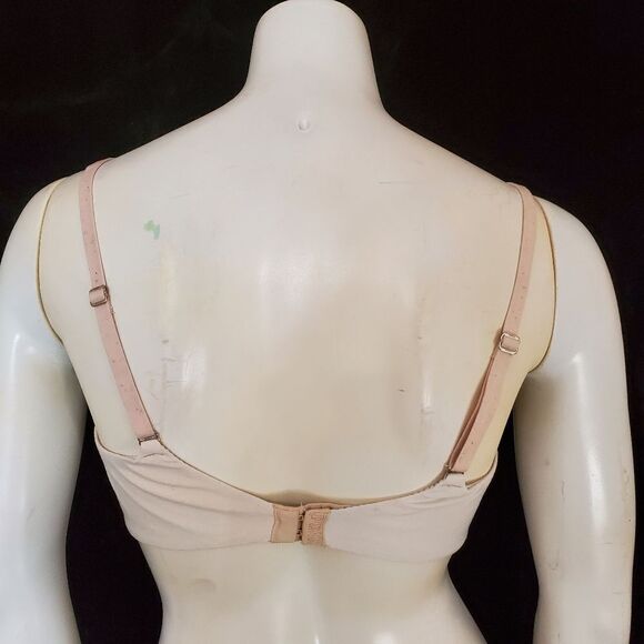 Pink Victoria's Secret Campus Lightly Lined Cream Bra (34C) - Picture 5 of 6
